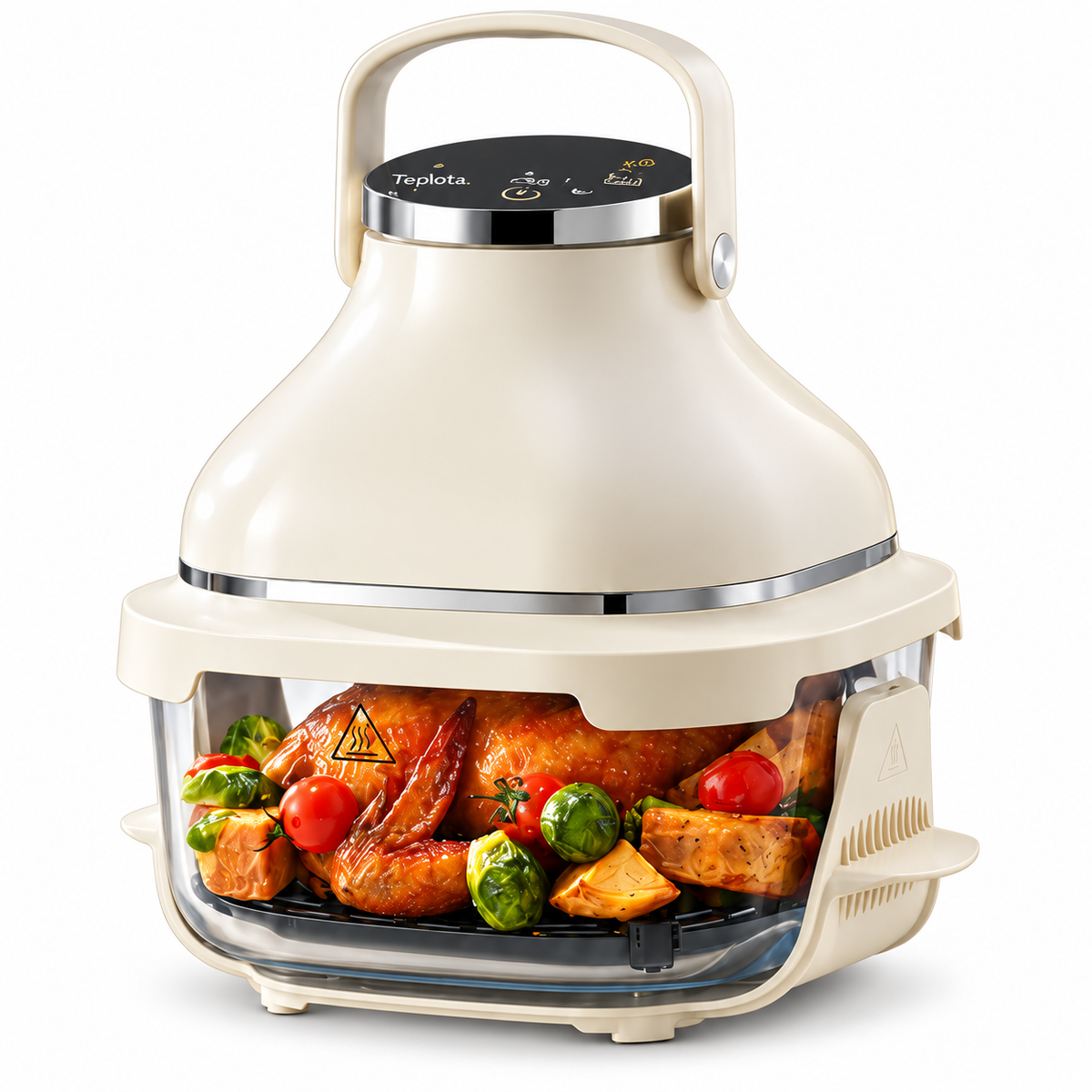 F5 – horkovzdušná fritéza s borosilikátovou skleněnou nádobou, 4L, 1600 W