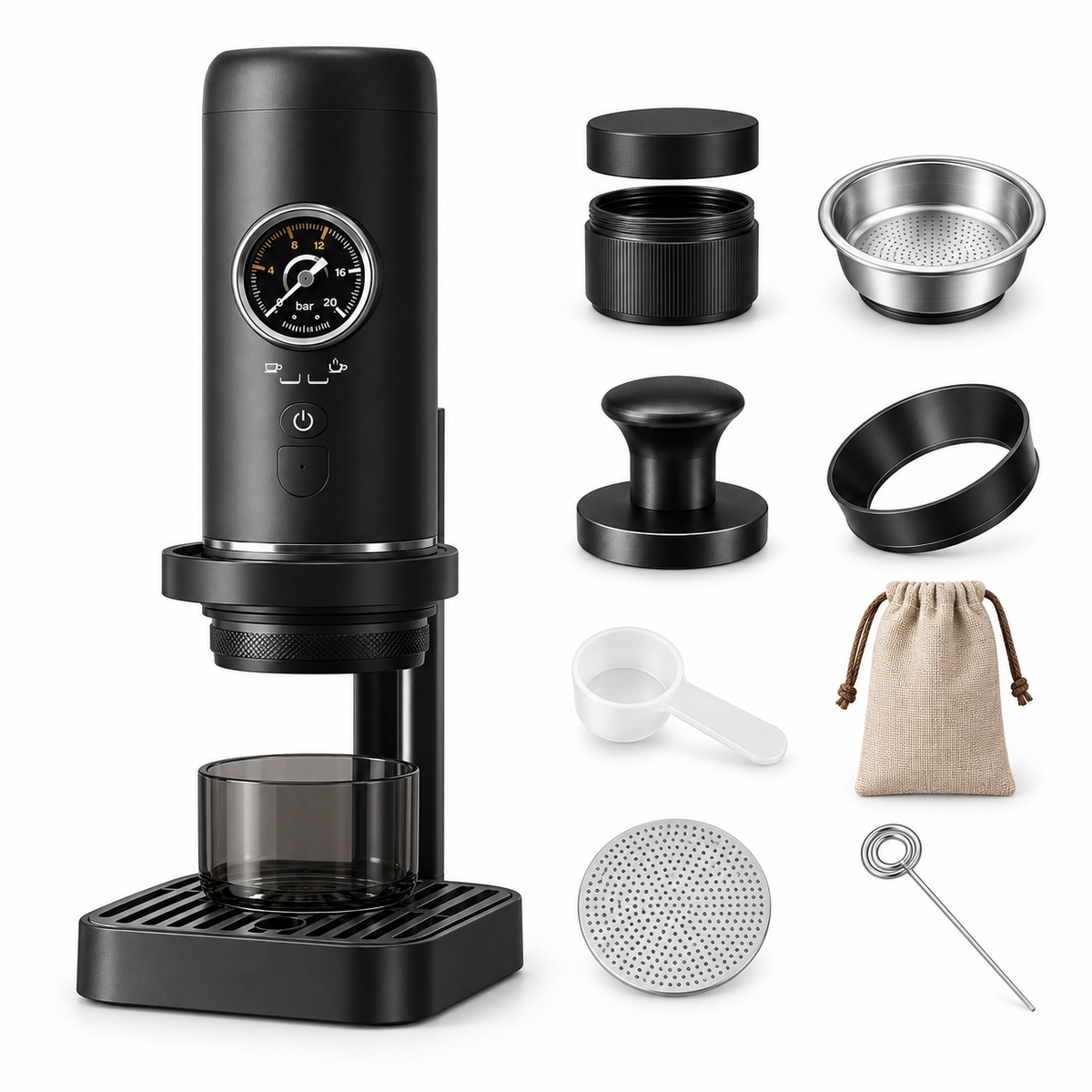 Přenosný kávovar 58mm Poloautomatický kávovar na espresso 58mm